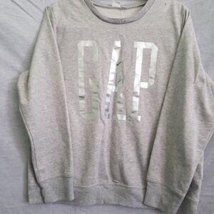 Gap Pull Over Sweatshirt Light Heather Grey Women’s Large